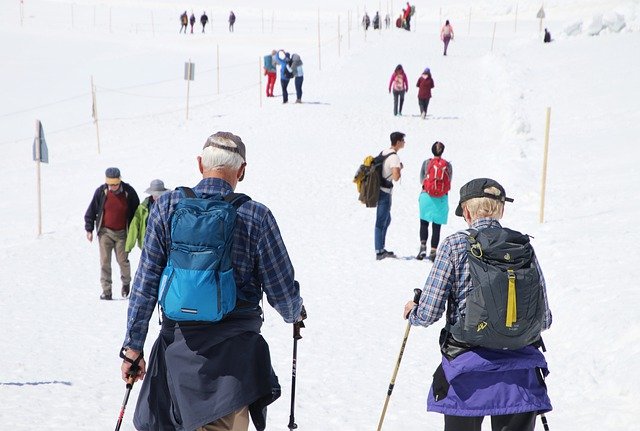 Winter time sun for seniors, the good and the bad. Protect your skin from the sun.